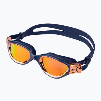 Plavecké okuliare ZONE3 Venator-X navy/copper/polarised revo gold