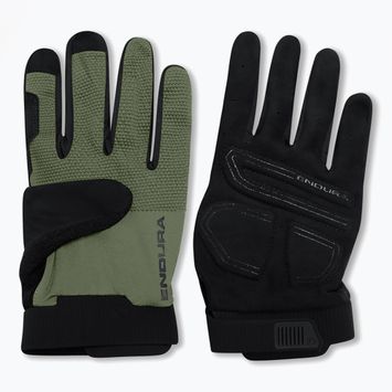 Cyklistické rukavice Endura Loop Full Finger machair green