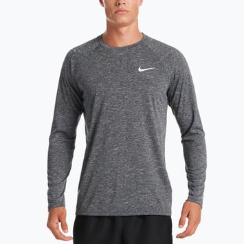 Pánske tréningové tričko s dlhým rukávom Nike Heather black NESSA590-001