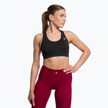 Gymshark Vital Seamless športová čierna/marl fitness podprsenka