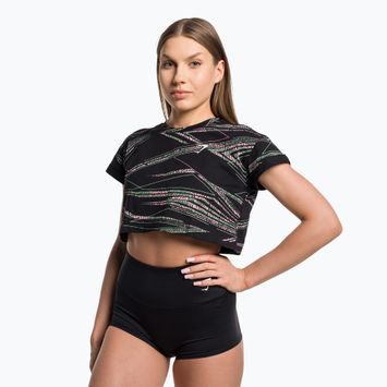 Dámsky tréningový top Gymshark Zone Graphic Crop black/lime