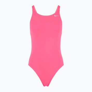 Dámske jednodielne plavky Nike Hydrastrong Solid Fastback hyper pink