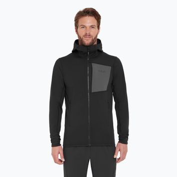 Pánska trekingová mikina Rab Superflux Hoody black