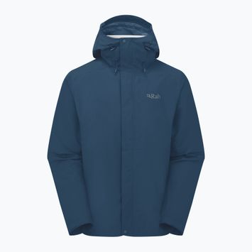 Pánska bunda do dažďa Rab Downpour tempest blue