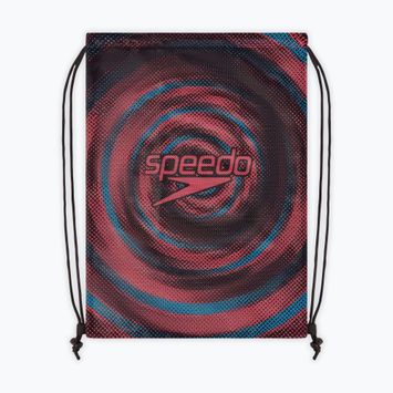 Plavecká taška Speedo s potlačou Mesh black/picton blue/siren red