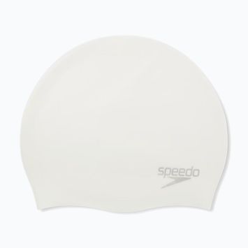 Plávacia čiapka Speedo Plain Moulded Silicone white/silver