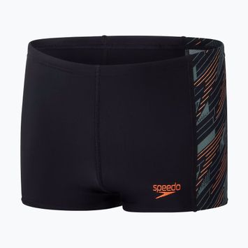 Detské plávacie boxerky  Speedo HyperBoom Panel Aquashort black/country green/nectarine