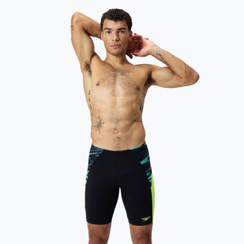 Pánske plavky Jammery Speedo Endurance+ MAX Splice Jammer black/hyper yellow