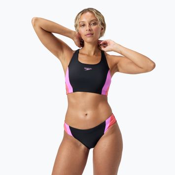 Speedo Colourblock Splice 2.0 dámske dvojdielne plavky neónovo fialové