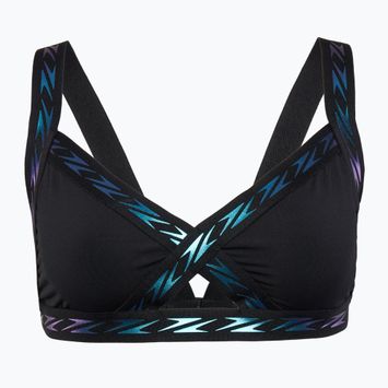 Horný diel plaviek Speedo Solid Logo Elastic Cross Front Top anthracite