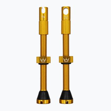 Peaty's X Chris King MK2 sada bezdušových ventilov Presta 60 mm zlatá