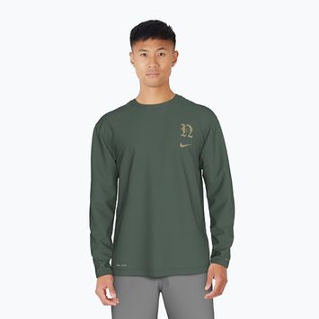 Pánske tričko s dlhým rukávom Nike Luxe Letter Hydroguard fir