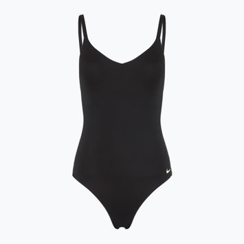 Dámske jednodielne plavky Nike Essential V-Neck black