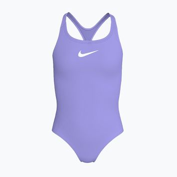 Detské jednodielne plavky Nike Essential Racerback light thistle