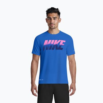 Pánske tričko Nike Hydroguard Ocean Merge blue crystal