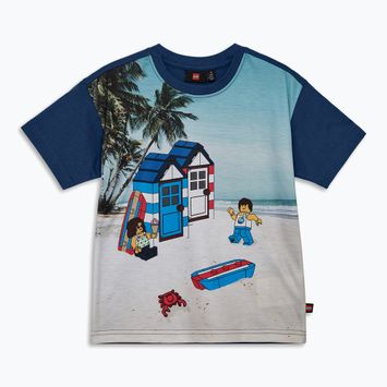 Detské tričko LEGO Lwtaffy 312 dark blue
