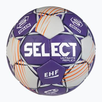 Hádzanárska lopta SELECT Ultimate Replica Orlen Superliga v24 EHF grey/purple veľkosť 0