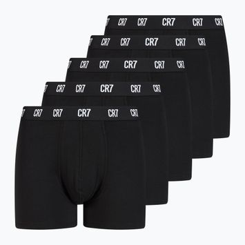 Pánske boxerky CR7 Basic Trunk 5 párov black/white