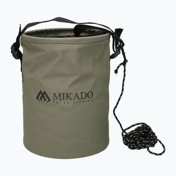 Skladacie rybárske vedro Mikado so šnúrou zelené AMC-021