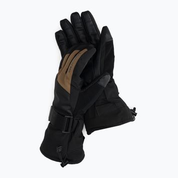 Dámske lyžiarske rukavice Viking Eltoro black and beige 161/24/4244