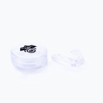 Bushido biele chrániče čeľustí + box Arm-10001-TRANS