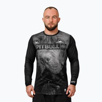 Pánske tričko s dlhým rukávom Pitbull Mesh Performance Pro Plus Training Born in 1989 black