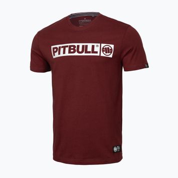Pánske tričko Pitbull West Coast Hilltop burgundy