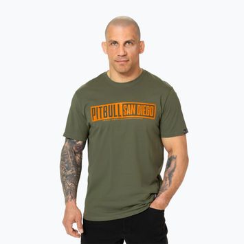 Pitbull Eighty Nine Dog pánske tričko tmavo olivové
