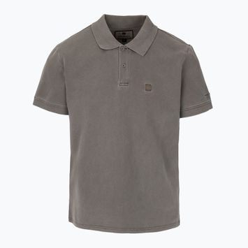 Pánske polo tričko Pitbull Washed Polo dark brown