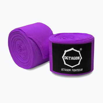 Boxerské bandáže Octagon Fightgear Supreme Basic 500 cm purple