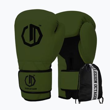 Boxerské rukavice Octagon Legion Enforcer + dark green bag