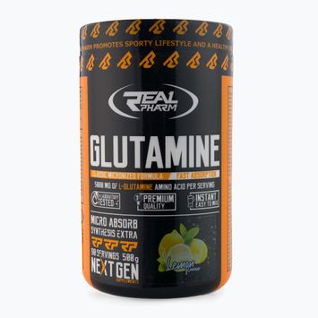 Real Pharm aminokyseliny glutamín 500g citrón 666251