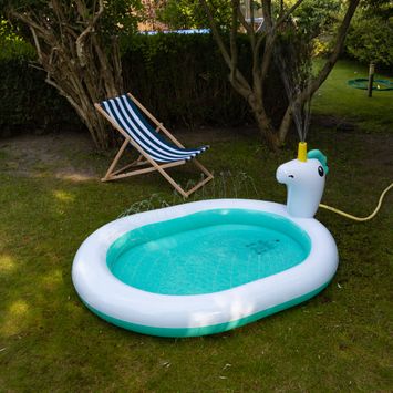 Detský bazén s fontánou AQUASTIC biely ASP-180U