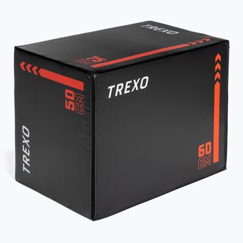 TREXO plyometrický box TRX-PB30 30 kg čierny