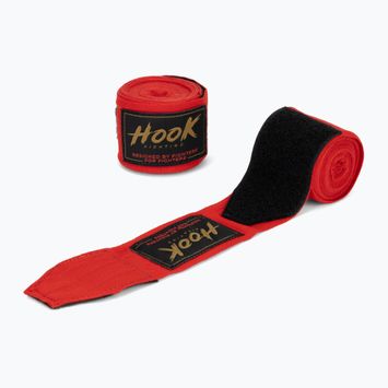 Boxerské bandáže HOOK FIGHTING TX0-B4M0046 400 cm červená