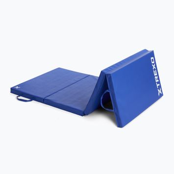 Skladací gymnastický matrac TREXO 195 x 80 x 5 cm blue