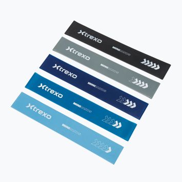 Sada posilňovacích gúm XTREXO 5 Mini Power Band resistance band 5 pcs. multicolor