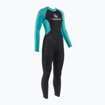 Dámsky plavecký neoprénový oblek AQUASTIC Wavey LG WMNS 2 mm black/mint