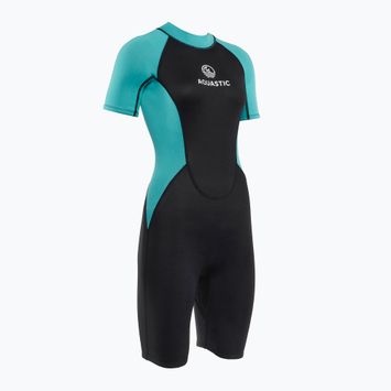 Dámsky plavecký neoprénový oblek AQUASTIC Wavey WMNS 2 mm black/mint