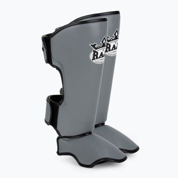 Chrániče holení a chodidiel RAJA BOXING Lightweight Shin Guards Semi Leather grey