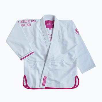 GI pre brazílske jiu-jitsu MANTO Balaclava pánska biela MNG982_WHT/PIN