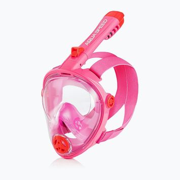 Detská celotvárová maska na šnorchlovanie AQUA-SPEED Spectra 2.0 ružová 7081