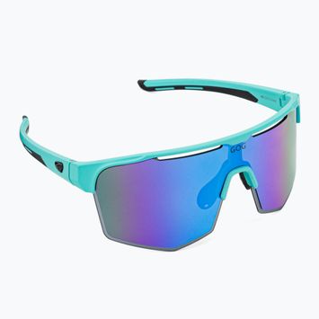 Cyklistické okuliare GOG Athena matné tyrkysové / čierne / polychromatické bielo-modré E508-2