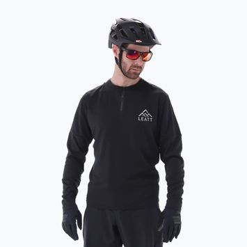 Pánske cyklistické tričko Leatt MTB Trail 4.0 s dlhým rukávom čierne