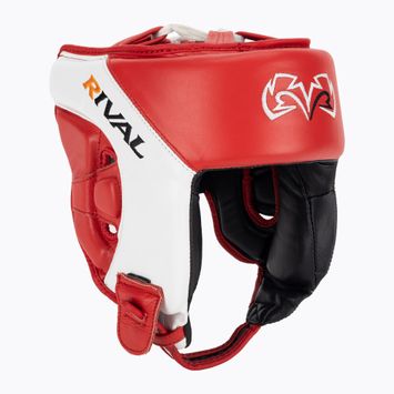 Boxerská prilba Rival Amateur Competition  Headgear červená/biela