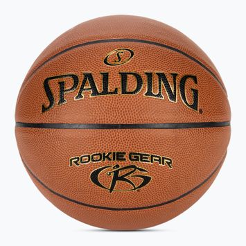 Spalding Rookie Gear Kožená basketbalová lopta oranžová veľkosť 5