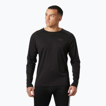 Pánska termoakčná mikina Helly Hansen Lifa Active Stripe Crew black
