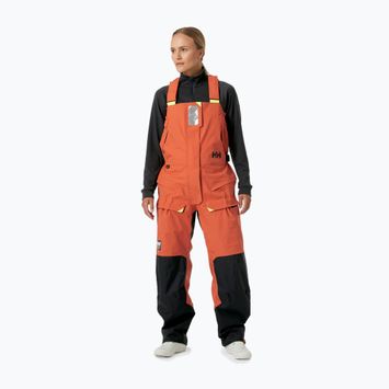 Helly Hansen Skagen Offshore Bib terracotta dámske nohavice na plachtenie