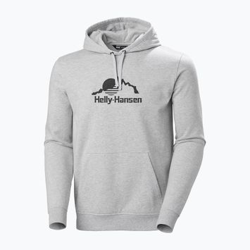 Pánska mikina Helly Hansen Nord Graphic Pull Over Hoodie šedá