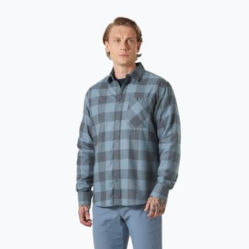 Pánska košeľa Helly Hansen Aker Flannel LS jungle green buffalo plaid